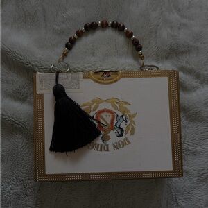 Don Diego Cigar Box Handbag with Black Tassel